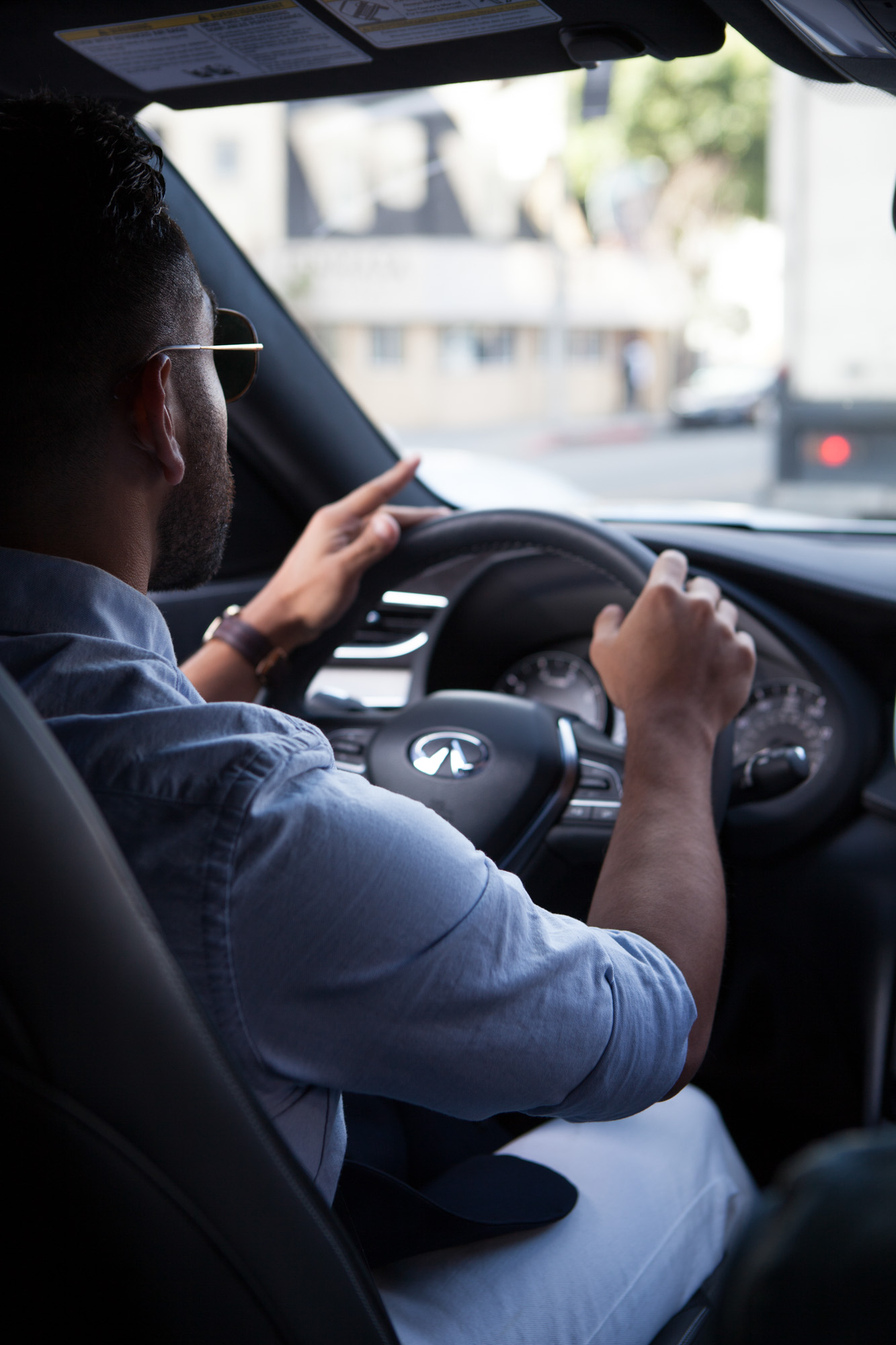 J Fig - @rule_of_thumbs driving Infiniti QX-50 | Car Photography | Commercial Photography shot in Los Angeles, California for Crispin Porter + Bogusky