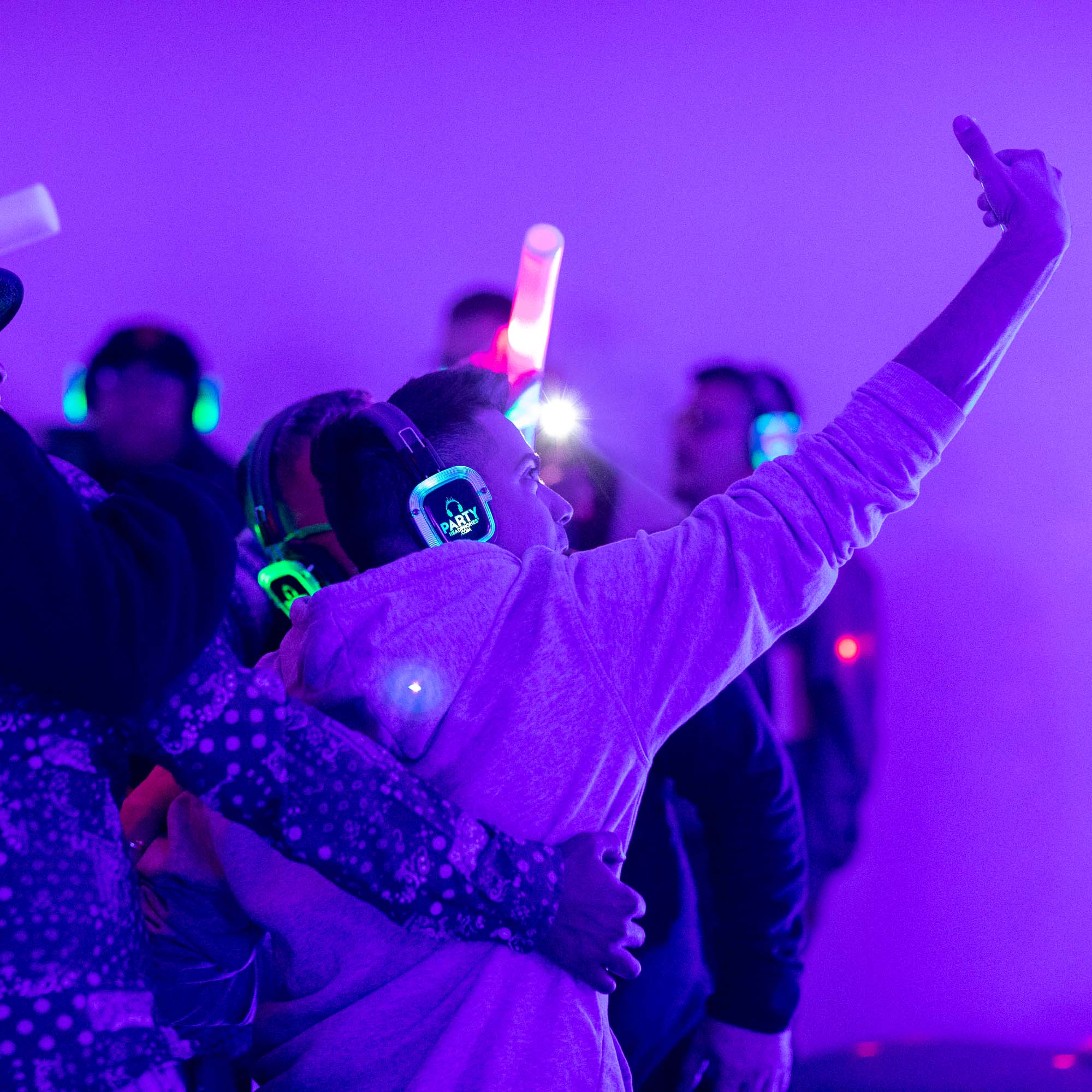 Silent disco corporate party | Event Photography
